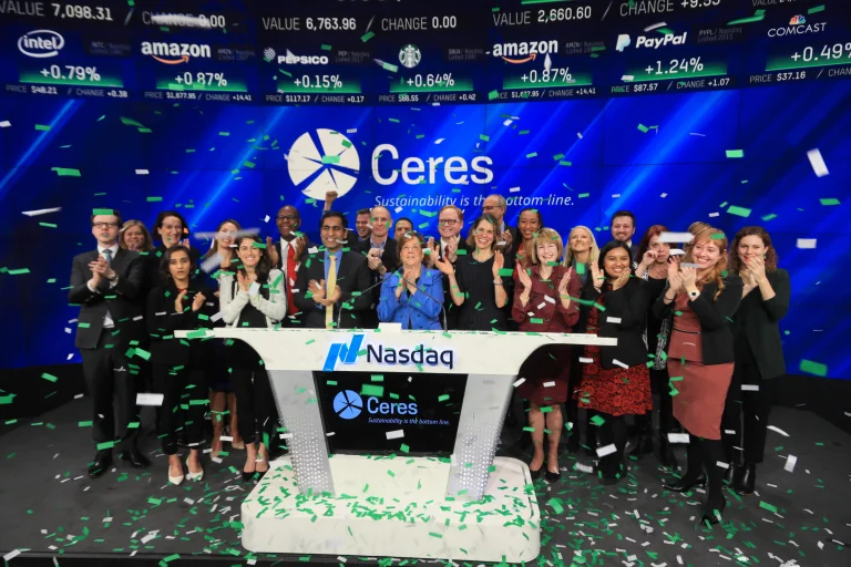 Ceres and our partners ring the Nasdaq bell in 2018
