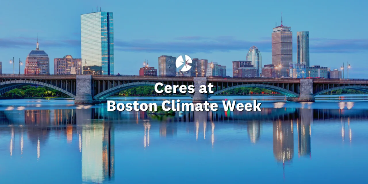 Ceres at Boston Climate Week