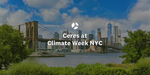 Ceres at Climate Week NYC