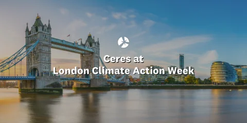 Ceres at London Climate Action Week